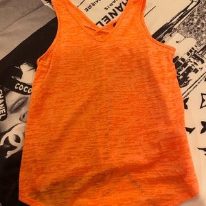 Neon Orange teen tank